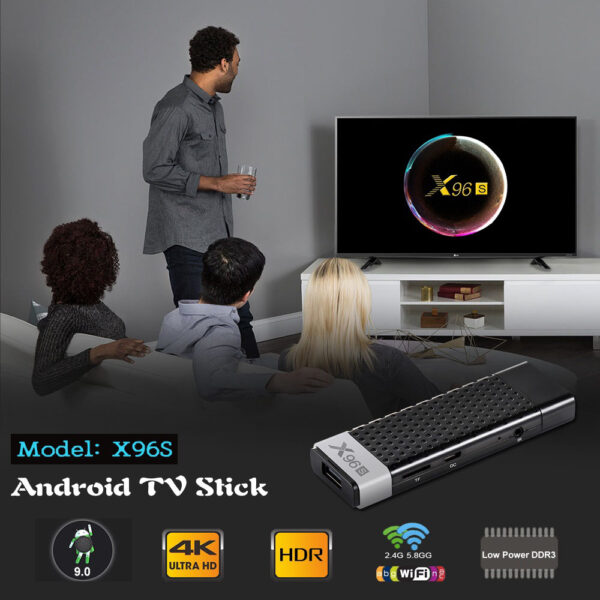 ТВ-приставка X96S, Android 9,0, 4 + 32 ГБ, 4 ядра, 4K, 2,4G, Wi-Fi, BT 4,2, 1080P 2